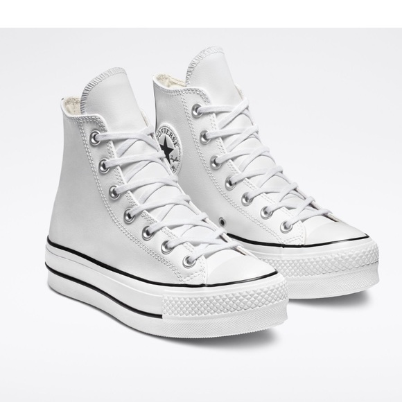 Converse | Shoes | Clean Leather Platform Chuck Taylor All Star | Poshmark